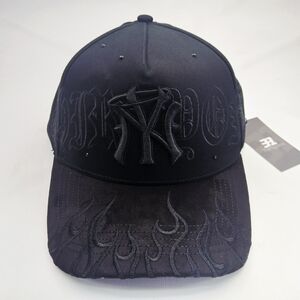 Black Embroidered Men's Cap